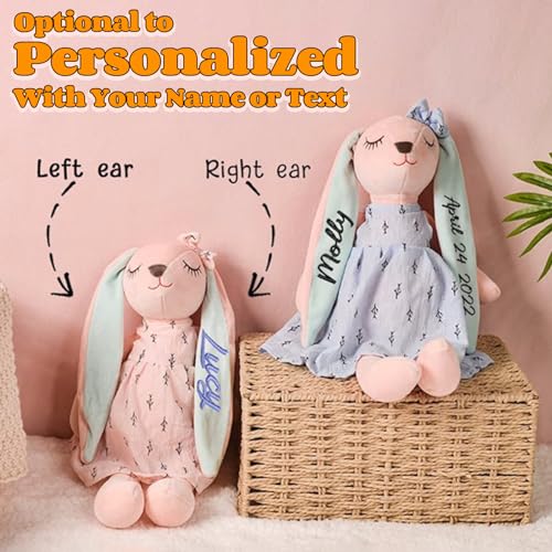 Personalized Blue Bunny Doll with Long Ears