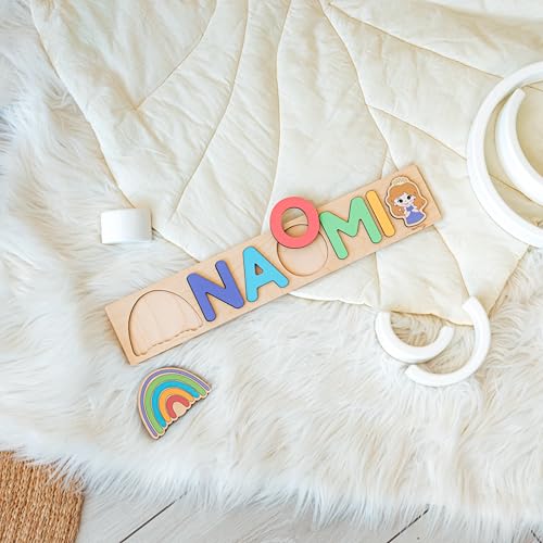 Personalized Wooden Name Puzzle for Baby Girl 1