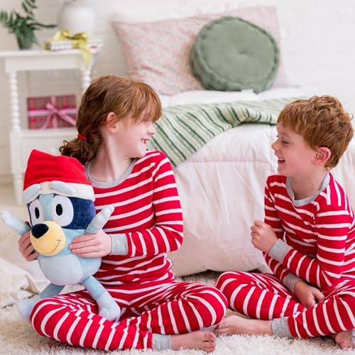 Animal Adventure Bluey Santa Plush 12