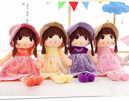 ikasus Plush Baby Doll Girl with Hat Skirt