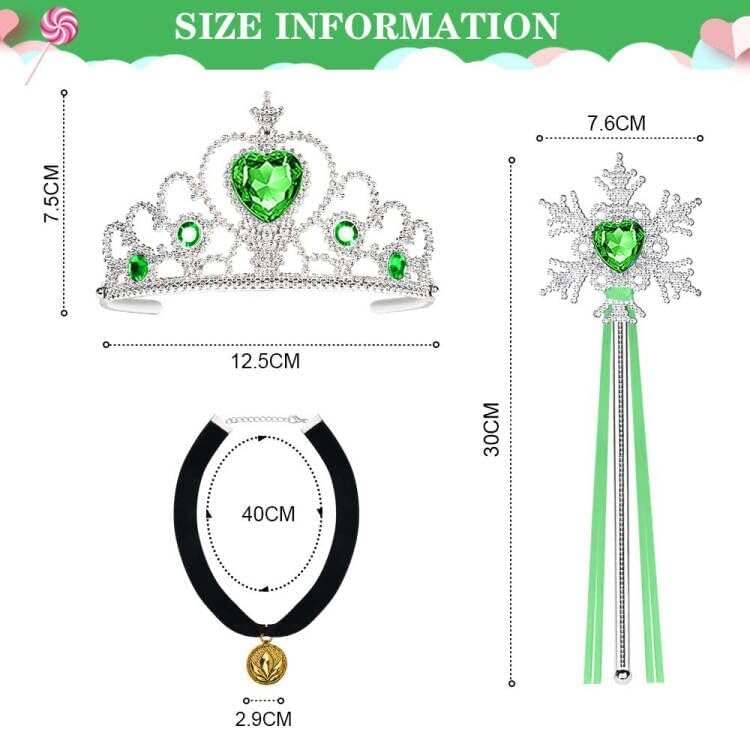 Vicloon Princess Dress Up Set 2PCS Crown and Wand for Kids