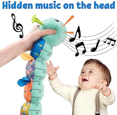 LIGHTDESIRE Musical Caterpillar Baby Toy Blue