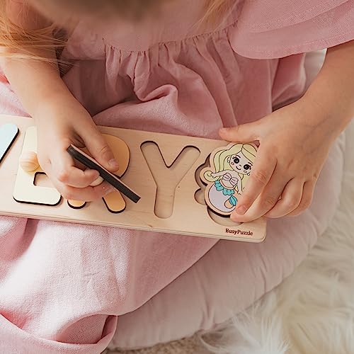 Personalized Wooden Name Puzzle For 1 Year Olds