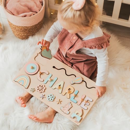 Montessori Personalized Baby Name Busy Board