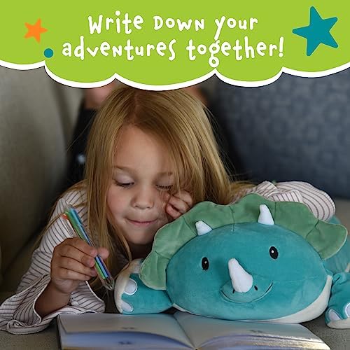 Cuddly Memory Foam Pillow Plush with Belly Pocket - Rory The Triceratops