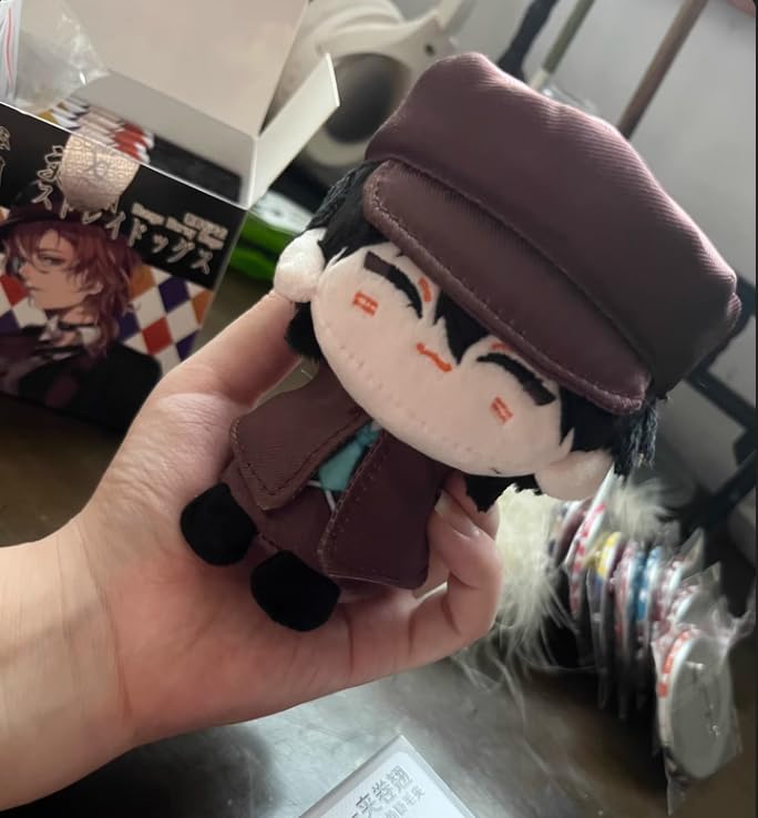 KILA MILA Anime Plush Doll Dazai Osamu Mini Pendant Keychain