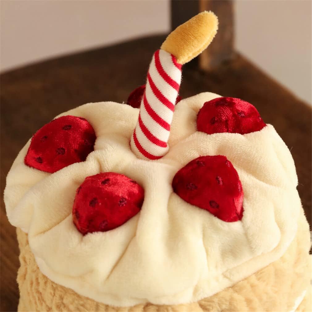 EASELR Weighted Plush Birthday Cake Pillow