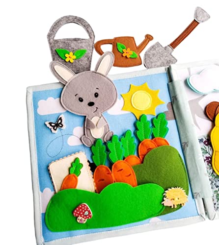 Quiet Baby Felt Book Garden Sea Montessori Toddler