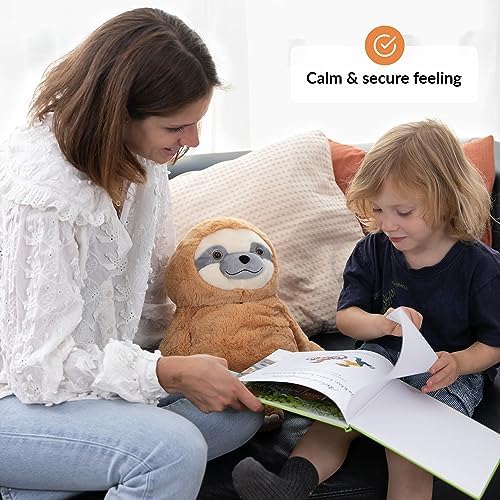 ODOXIA Weighted Stuffed Sloth for Anxiety Relief 5 Lbs
