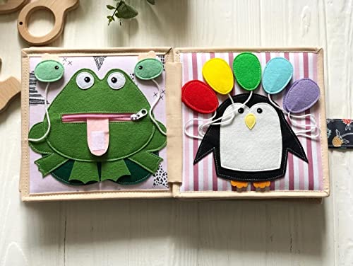 Quiet Baby Felt Book with Numbers Shapes Colors