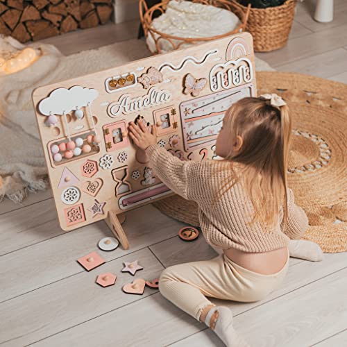 Custom Busy Board for Baby Girl with Name