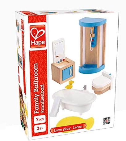 Hape Wooden Family Bathroom Set for Kids 1