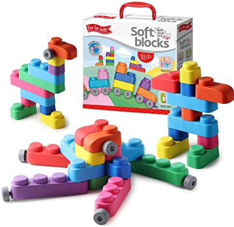 Far Far Land Soft Building Blocks for Toddlers 1-3 Years