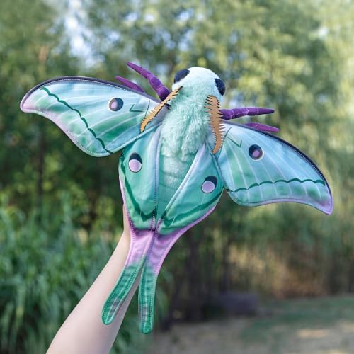 Luna Moth Plush Toy 11 Inch Realistic Stuffed Animal