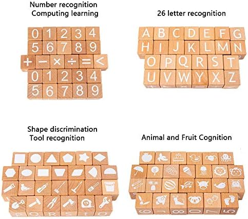 ANWoRLeT Wooden Alphabet Blocks for Kids