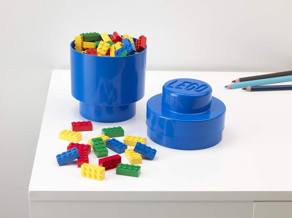 LEGO ROOM Copenhagen Yellow Round Storage Box