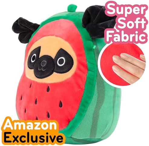 Squishmallows Prince Watermelon Pug 8-Inch Plush
