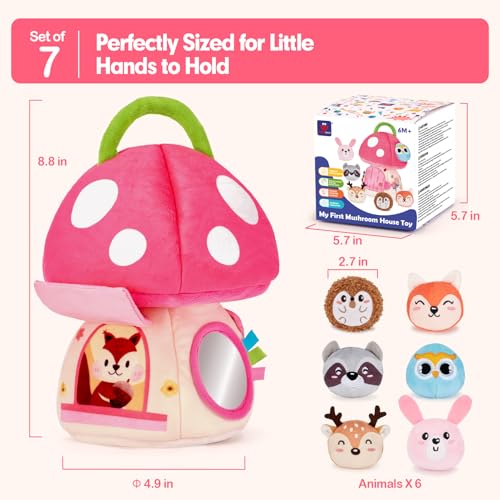 Hahaland Baby Girl 6-12 Months Sensory Toy Set