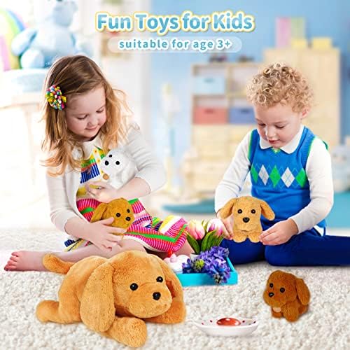 KMUYSL Puppy Plush Toy Set for Kids 3-8 Years