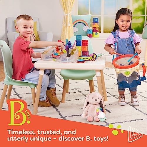 B toys Baby Blocks 10 Educational Stacking Toys for 6 Months