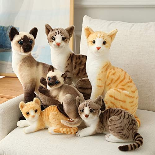 GUDVES Orange Tabby Cat 12 Plush Stuffed Animal Toy