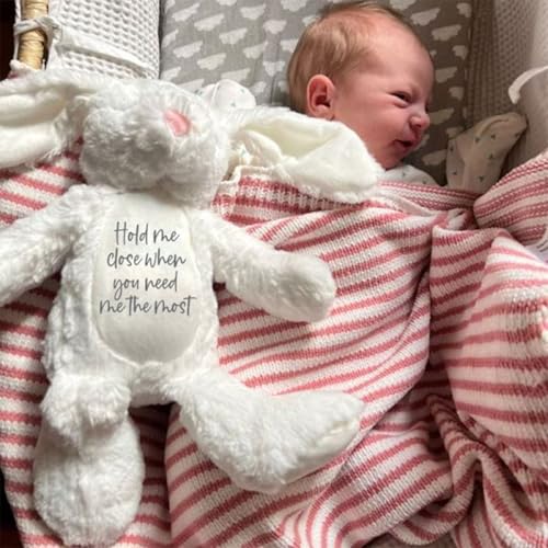 Personalized Plush Bunny Keepsake Gift for Newborns and Kids