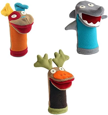 Cate and Levi Hand Puppets Set of Three - Dog Shark Moose