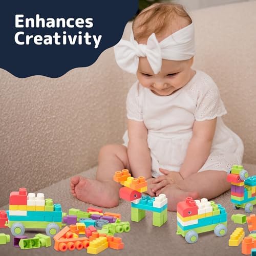 PREXTEX Soft Building Blocks for Toddlers 18M