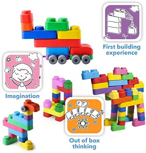 Far Far Land Soft Building Blocks for Toddlers 1-3 Years