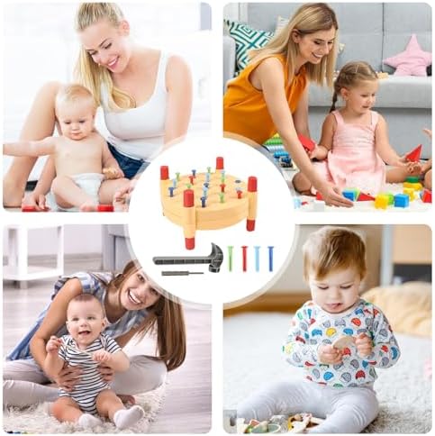 Vansza Hammer Toy for Toddlers Durable ABS Material Safe and Odorless