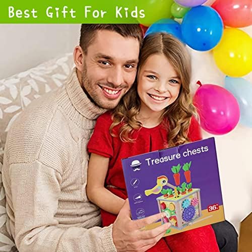 MingNor 6 in 1 Wooden Toddler Toy Set