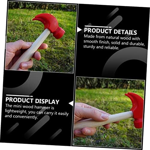 Toddmomy Wooden Hammer 3pcs DIY Plaything Set