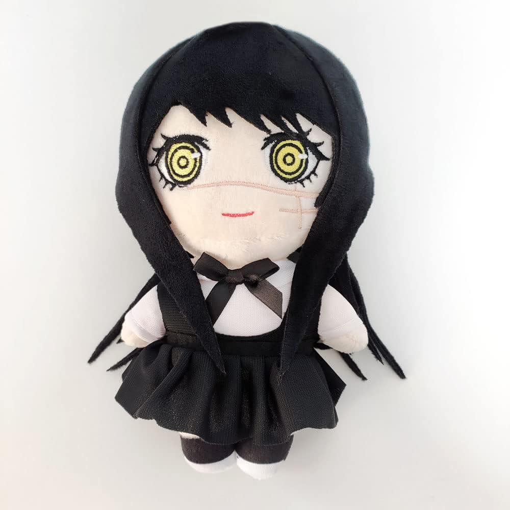 JCvCX Black Hair Girl Dual Ponytail Plush Toy