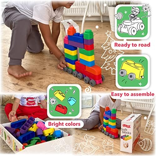 Far Far Land Soft Building Blocks for Toddlers 1-3 Years