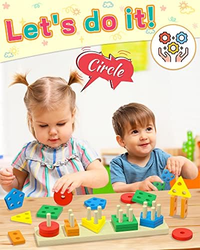 Zartores Montessori Wooden Sensory Toy Set