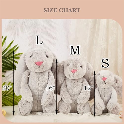 Custom Embroidered Plush Bunny Rabbit with Childs Name