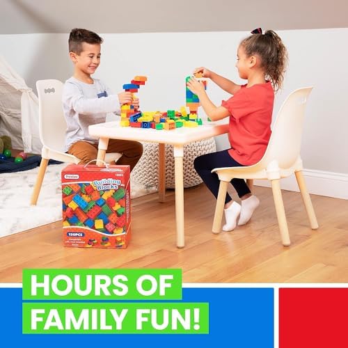PREXTEX 100-Piece Jumbo Building Blocks Set