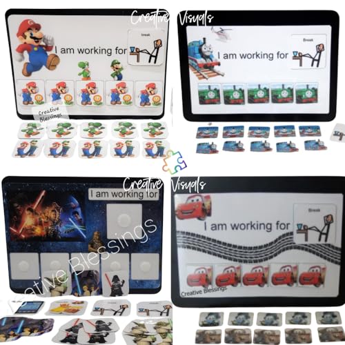Creative Blessings Token Reward Board for Autism and ADHD