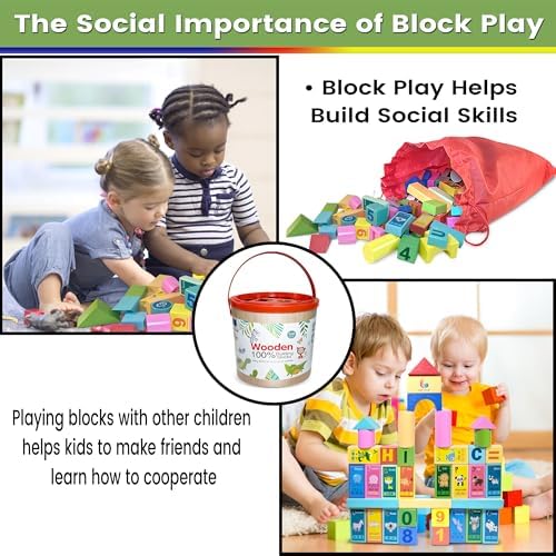 Craft Trendy Wooden Blocks Set for Toddlers and Preschoolers 1