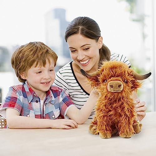 Toaje Highland Cow Plush Toy Realistic 108 Inch Stuffed Animal