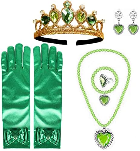 Yosbabe Girls Princess Tiana Costume Accessories Set