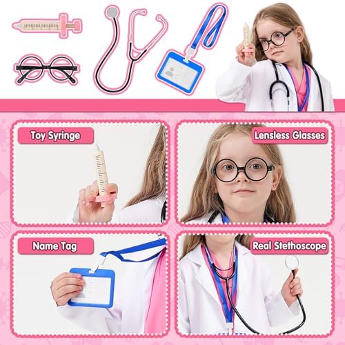 MGparty Doctor Costume Set for Kids Halloween