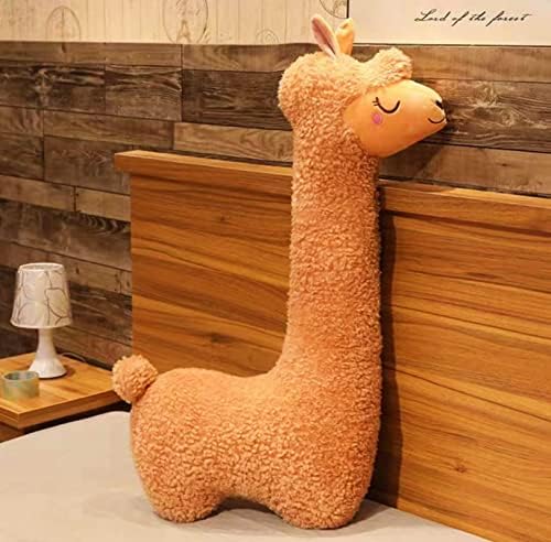 Ryttir 40 Long Fluffy Llama Plush Pillow