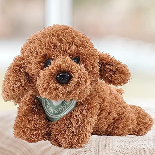 Golden Doodle Puppy Plush Toy with Weighted Comfort 11 Inches