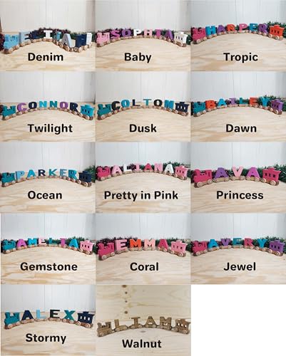 Personalized Wooden Train Name Puzzle Made in USA 1