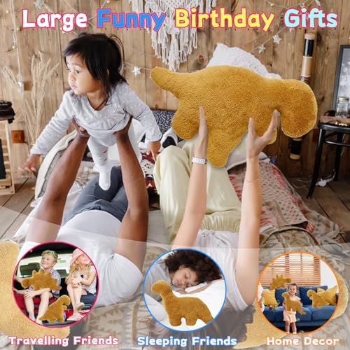 Dino Nugget Pillow 21 Inch Tyrannosaurus Rex Plush