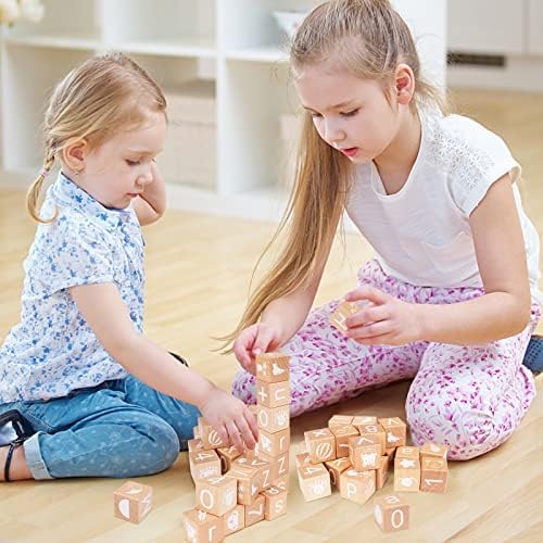 AXEARTE Alphabet Stacking Blocks for Toddlers 1