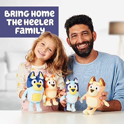 Bluey Heeler Family Plush Set 4 Figures 7-8