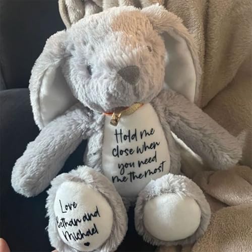 Personalized Plush Bunny Keepsake Gift for Newborns and Kids
