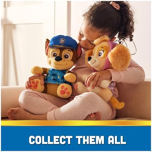 Paw Patrol Chase Plushie 10-Inch Reversible Bedtime Toy